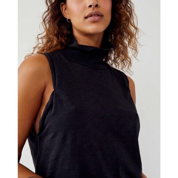 Free People Xena Tank In Black - Picture 4 of 5